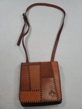 Patricia Nash Patchwork Leather Crossbody Purse Handbag